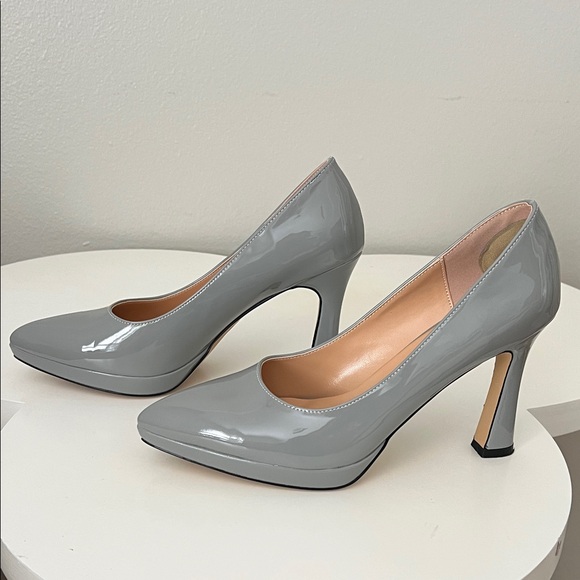 Chic Gray Women's Heels - Picture 2 of 11